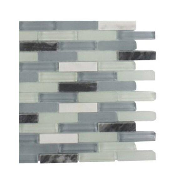 Ivy Hill Tile Cleveland Bendemeer  3 in. x .31 in. Mini Brick Mixed Materials Mosaic Floor and Wall Tile Sample