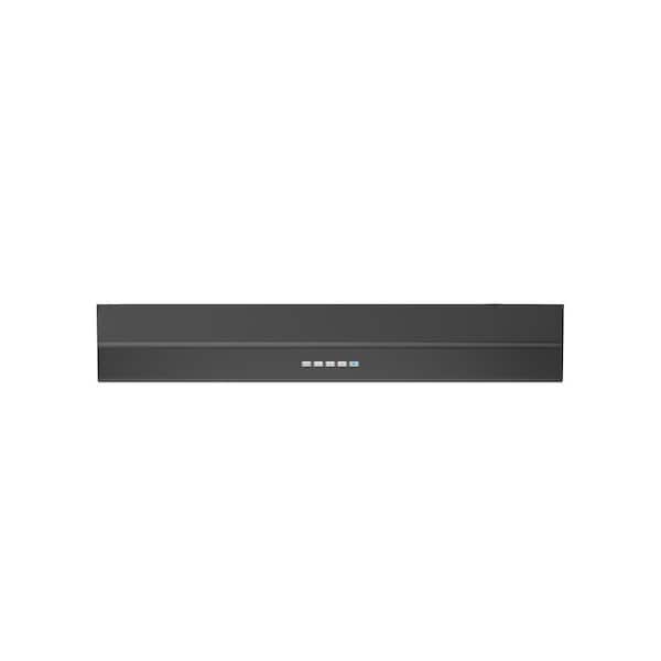 Zephyr Breeze II 36 in. 400 CFM Convertible Under Cabinet Range Hood with LED Lights in Black Stainless Steel