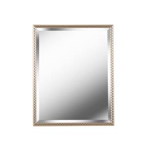 Medium Rectangle Gold Beveled Glass Modern Mirror (29.5 in. H x 23.5 in. W)