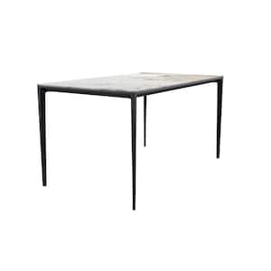 Leisuremod Oryn 71 in. Rectangular Dining Table with Sintered Stone Top ...