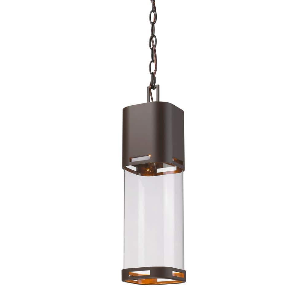 Lestat 14-Watt 18.25 in. 1-Light Deep Bronze Integrated LED Outdoor Hardwir