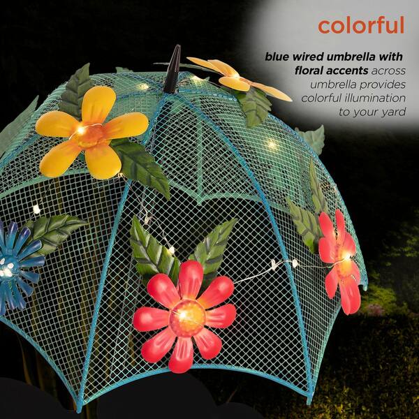 Alpine Corporation 39 in. Tall Outdoor Solar Powered LED Lights