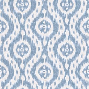 Ikat Tracery Chambray Vinyl Peel and Stick Wallpaper Roll ( Covers 30.75 sq. ft. )
