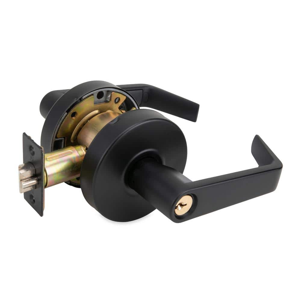 LSV Saturn Series Standard Duty Matte Black Grade 2 Commercial Cylindrical Entry Door Handle with Lock price history on PriceWatchPro