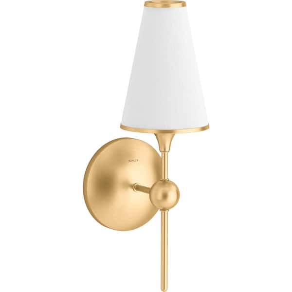 KOHLER Parohn 1-Light Brushed Moderne Brass Wall Sconce