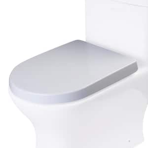 R-353SEAT Elongated Closed Front Toilet Seat in White