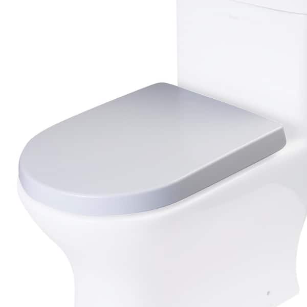 EAGO R-353SEAT Elongated Closed Front Toilet Seat in White