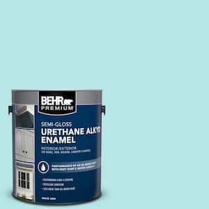 1 gal. #500A-2 Refreshing Pool Urethane Alkyd Semi-Gloss Enamel Interior/Exterior Paint
