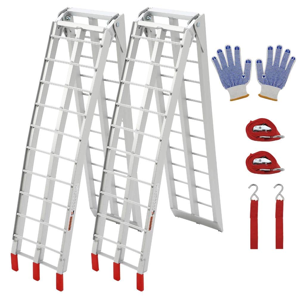 Heavy Duty 7.5FT Folding Aluminum Motorcycle Loading Ramp with Non-Slip Crossbar Rungs price history on PriceWatchPro