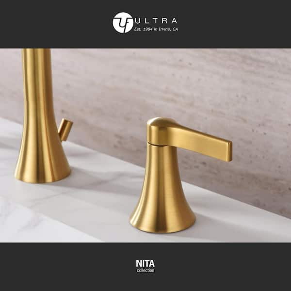 Ultra Faucets Nita 8 in. Widespread Double Handle Lavatory