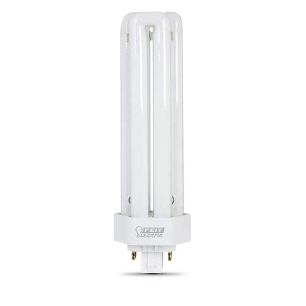 Feit Electric 42-Watt PL CFLNI Triple Tube 4-Pin Plug-in GX24Q-4 Base Compact Fluorescent CFL Light Bulb, Cool White 4100K(50-Pack)