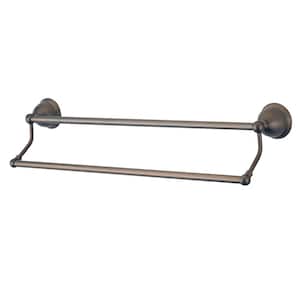 Restoration 18 in. Wall Mount Double Towel Bar in Oil Rubbed Bronze