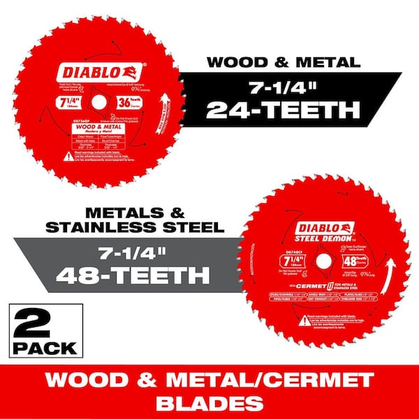 ディアブロ ホイル Foil Diablo Demo Demon 7-1/4 Inch 24T Framing/Demolition Circular
