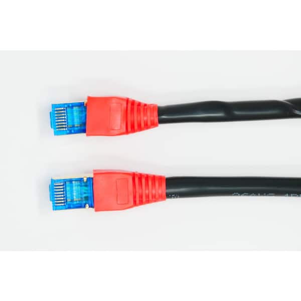 Pearstone Cat 7 Double-Shielded Ethernet Patch Cable (14', Red)
