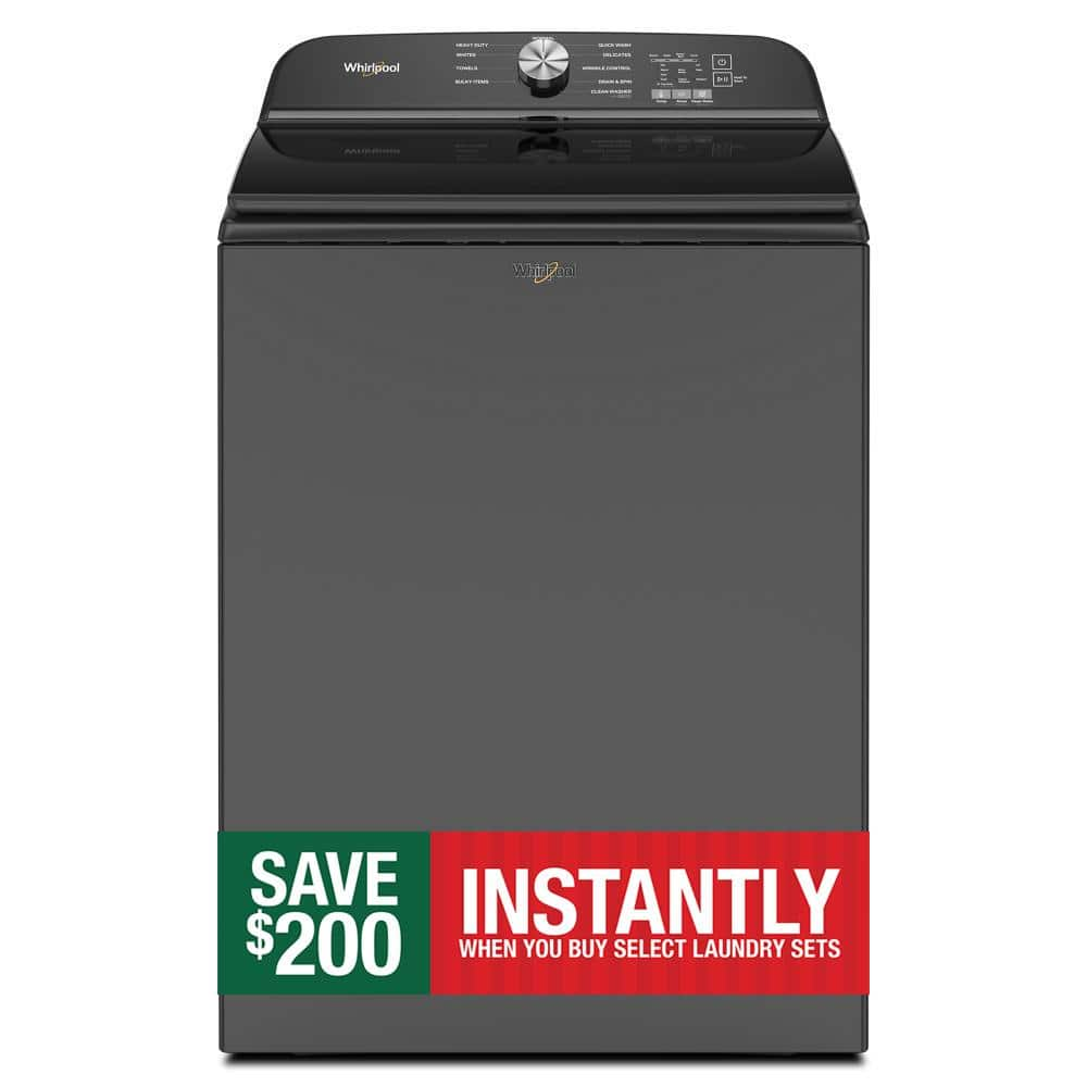 Whirlpool 5.3 cu.ft. Top Load Washer in Volcano Black