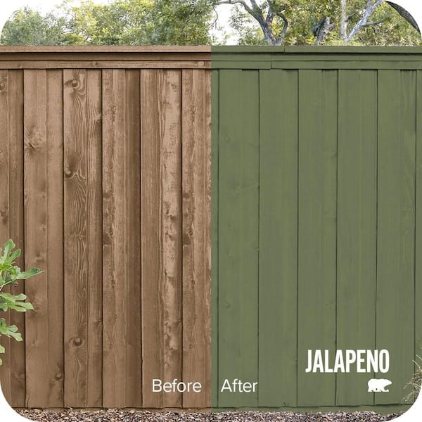 5 gal. #BIC-56 Jalapeno Solid Color House and Fence Exterior Wood Stain