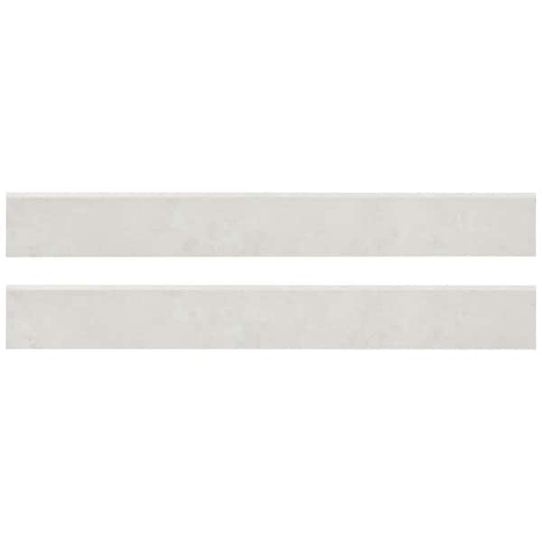 Brighton Gold Bullnose 3 in. x 24 in. Polished Porcelain Wall Tile (20 lin. ft./Case)
