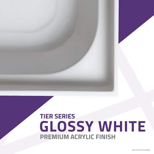 ANZZI Lexi-Class Series 60 x 36 x 60 White Acrylic Alcove Three