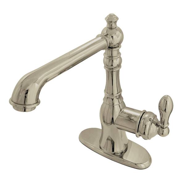 Kingston Brass American Classic Single-Handle Bar Faucet in Brushed Nickel