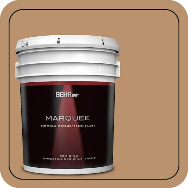 BEHR MARQUEE 5 gal. #S280-5 Windswept Leaves Flat Exterior Paint & Primer