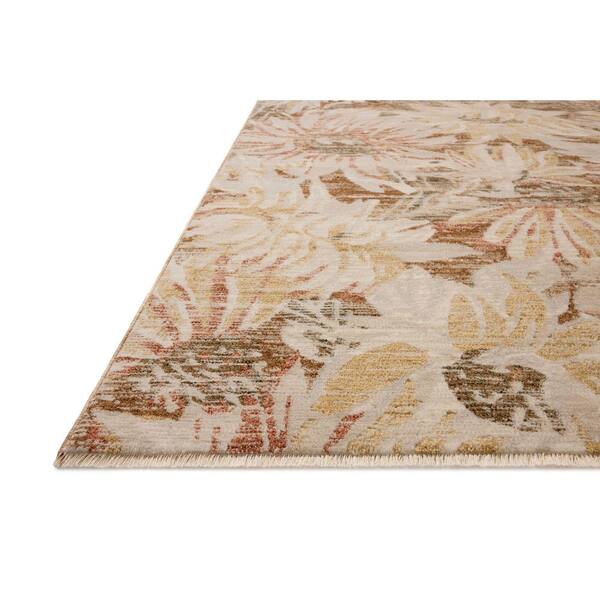 Eileen Natural / Spice 3 ft.  x 3 ft.  Round Transitional Accent Rug