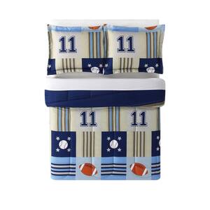 Denim and Khaki Sports Comforter Set