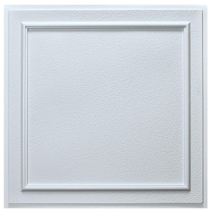 Belgium 2 ft. x 2 ft. Lay-in or Glue-up Ceiling Tile in White (40 sq. ft. / case)