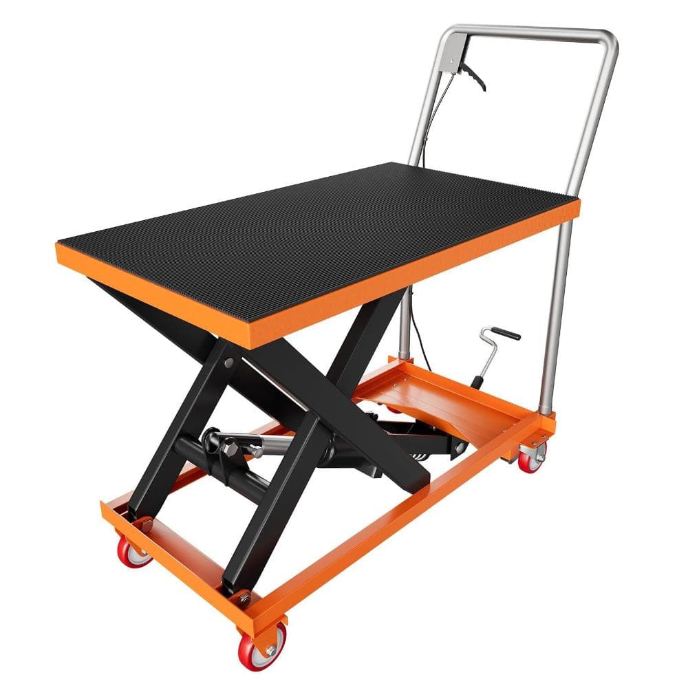 1,100 lbs. Hydraulic Scissor Lift Table Cart with 32 in. Lift Height and Locking Casters price history on PriceWatchPro