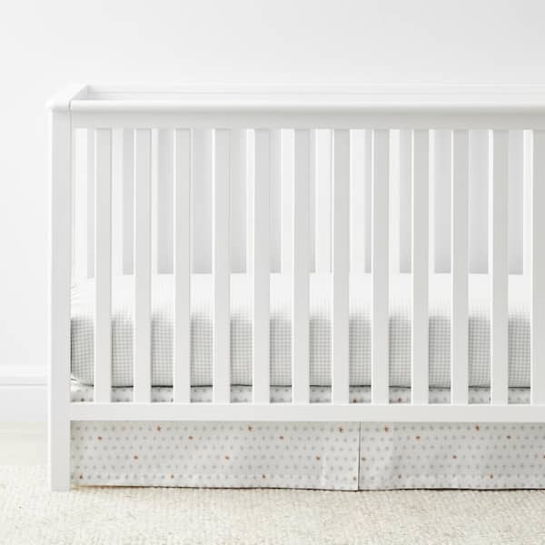 Company Kids Ditsy Stars Organic Cotton Percale 16 in. Crib Skirt