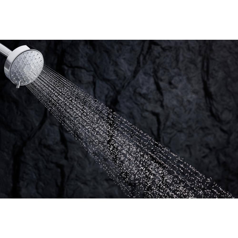 Vibrant Brushed Moderne Brass Wall Mounted Showerhead