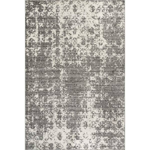 nuLOOM Deedra Misty Contemporary Gray 5 ft. Square Rug BDSM08A