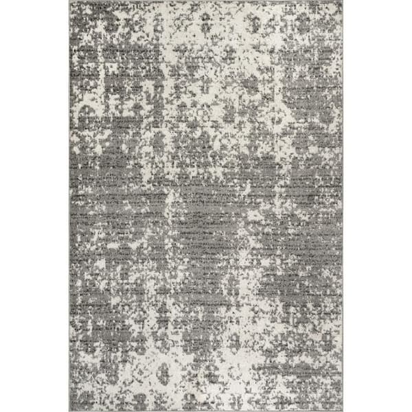 Deedra Misty Contemporary Gray 8 ft. Square Rug