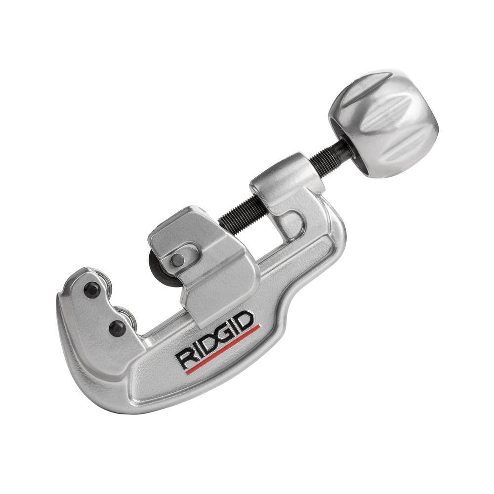 RIDGID 35S 1/4 in.-1-3/8 in. Stainless Steel Tubing Cutter with X-CEL Knob  for Quick Cutting, Tubing Tool with Contoured Frame 29963