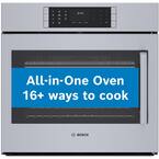 Benchmark Series 30 in. Built-In Single Electric Convection Wall Oven in Stainless Steel w/ Left SideOpening Door