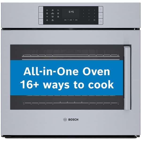 Bosch Benchmark Benchmark Series 30 in. Built-In Single Electric Convection Wall Oven in Stainless Steel w/ Left SideOpening Door