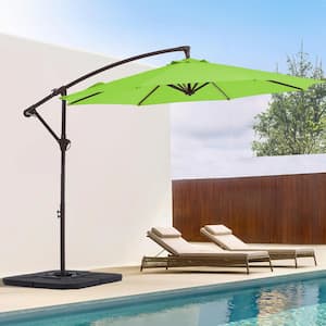 10 ft. Cantilever Round Offset Patio Umbrella in Apple Green