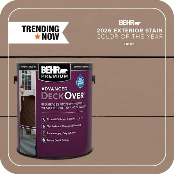 1 gal. #SC-153 Taupe Smooth Solid Color Exterior Wood and Concrete Coating