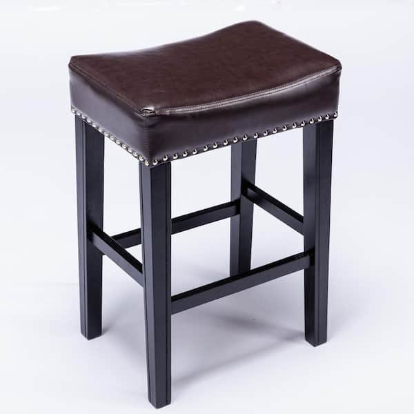 Leather bar stools counter height online backless