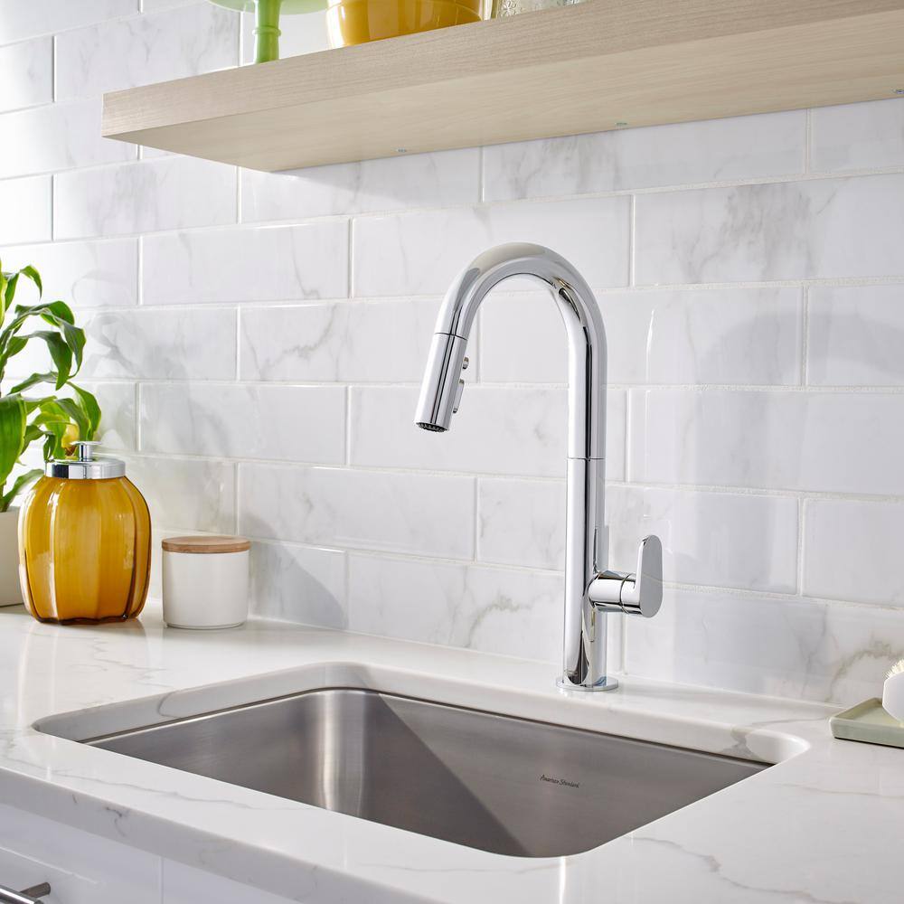 Polished Chrome Single-Handle Pull Down Kitchen Faucet