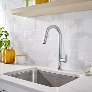 Beale Single-Handle Pull-Down Sprayer Kitchen Faucet in Polished Chrome