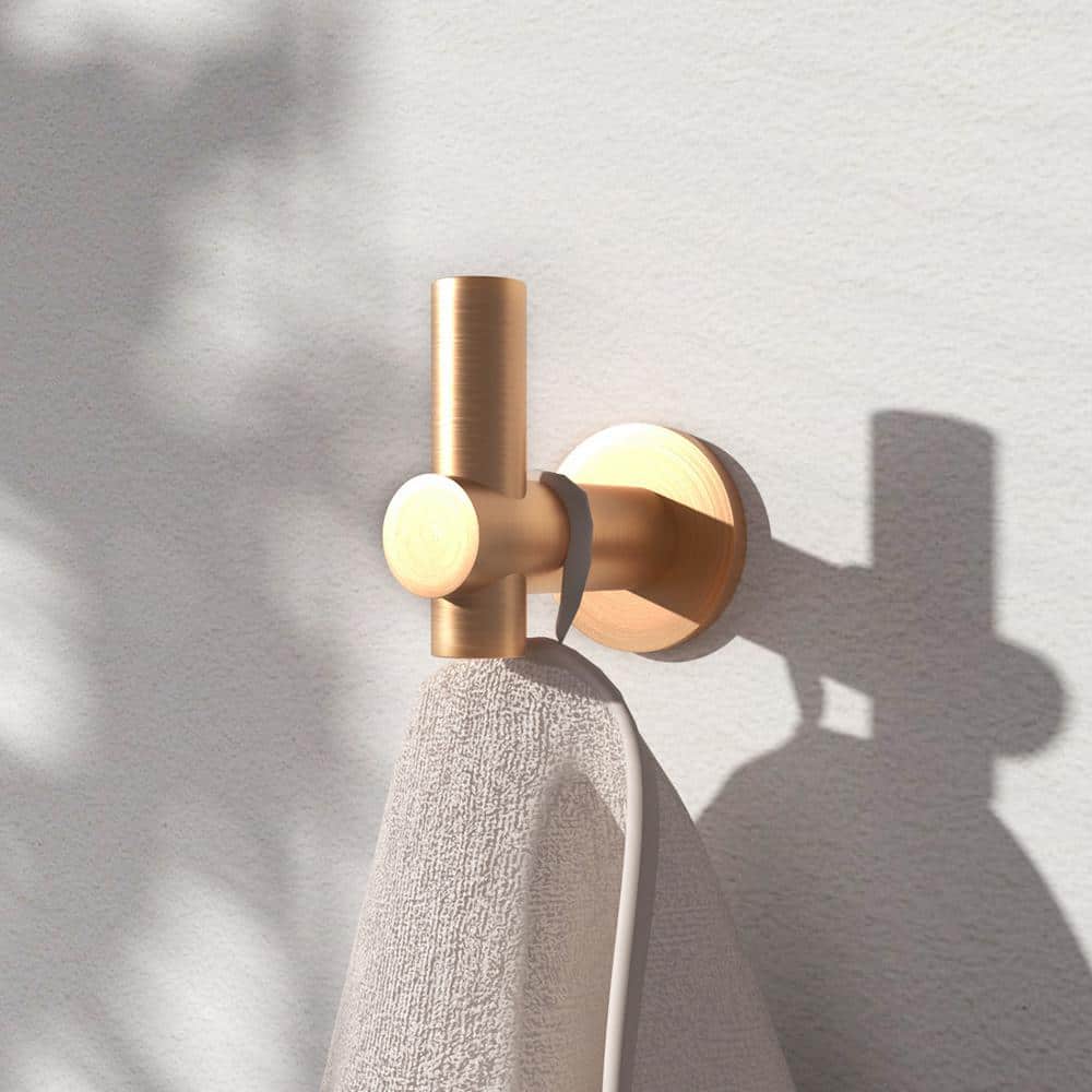 TaiMei 4-Pieces Wall Mounted J-Hook Thicken Space Aluminum Round ...