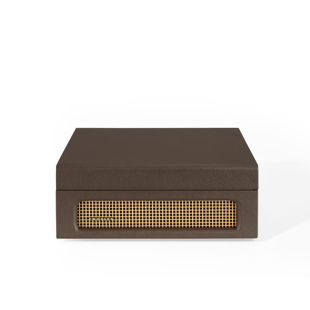Cocoa Brown Vintage Portable Record Player with Bluetooth