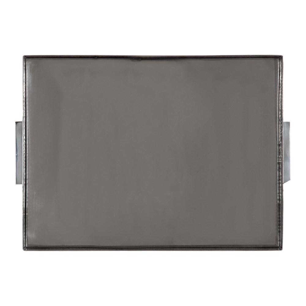 Samana Silver Hammered Stainless Steel Rectangular Tray