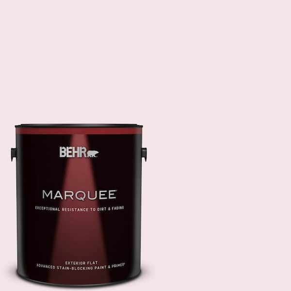 BEHR MARQUEE 1 gal. #100A-2 Be Mine Flat Exterior Paint & Primer