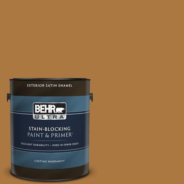 BEHR PREMIUM PLUS 1 qt. #M250-7 Blonde Wood Hi-Gloss Enamel