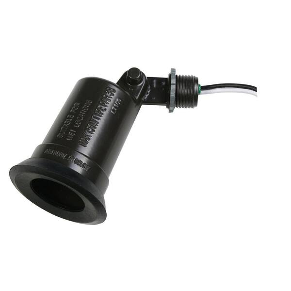 BELL N3R White Swivel PAR38 Lampholder with Porcelain Socket, External Weatherproof Gasket, and CFL Compatible