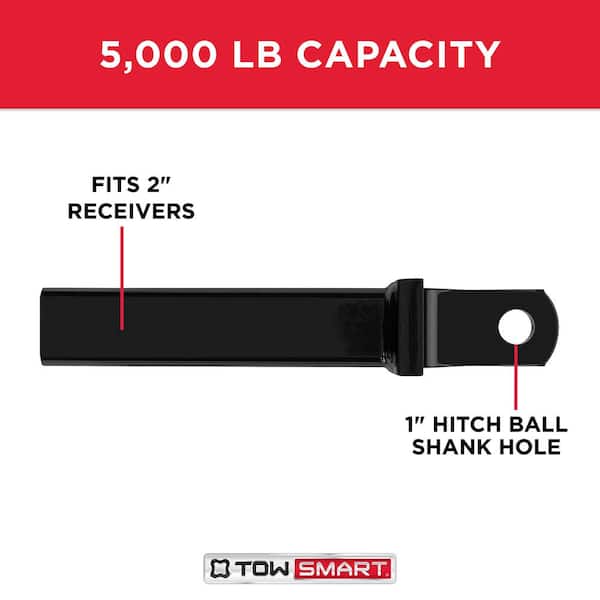 TowSmart 5000 lb. Capacity 8 in. Drop Standard Ball Mount TowSmart 5000 lb. Capacity 8 in. Drop Standard Ball Mount