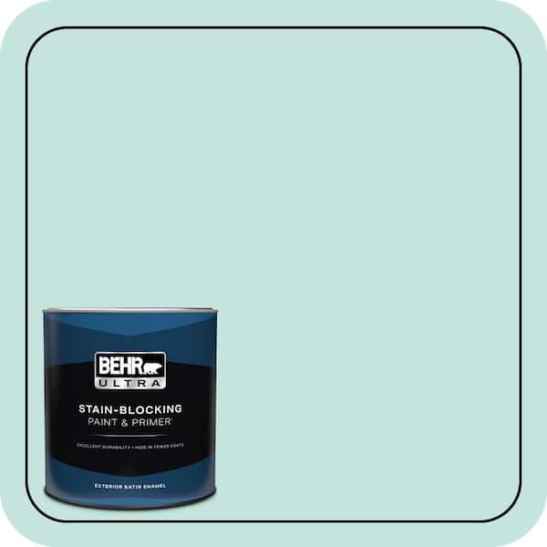 BEHR ULTRA 1 qt. #MQ3-19 Misty Isle Satin Enamel Exterior Paint & Primer