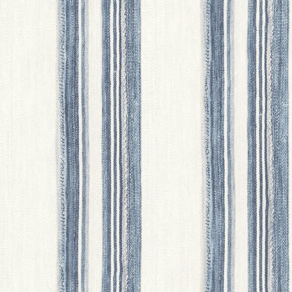 Chesapeake 8 in. W x 10 in. L Blue Loom Spun Indigo Wallpaper Sample