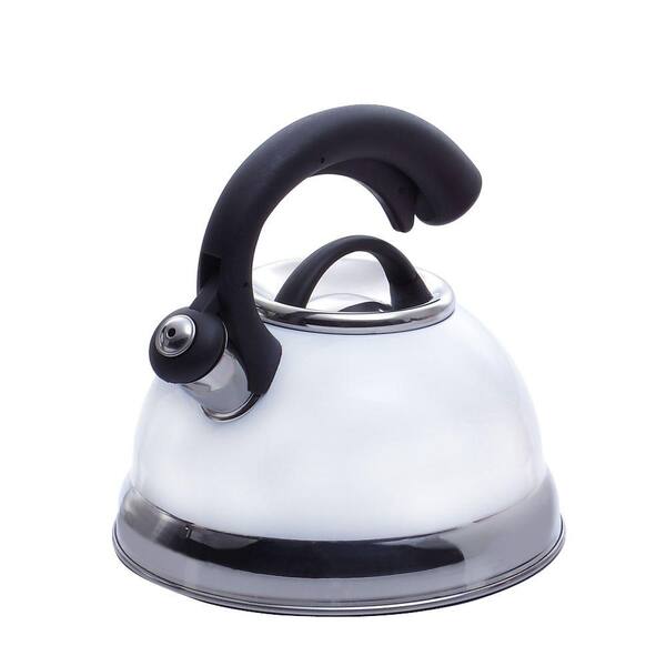 Creative Home Symphony 10.4-Cup Stovetop Tea Kettle in White